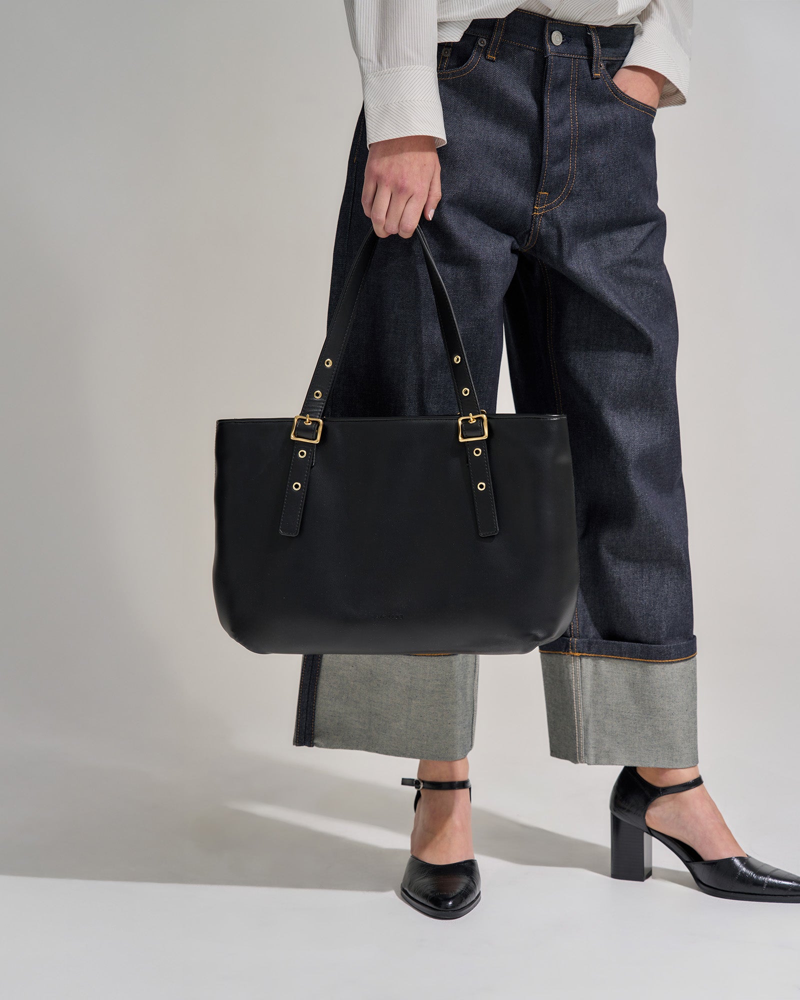Everyday East-West Tote - Black