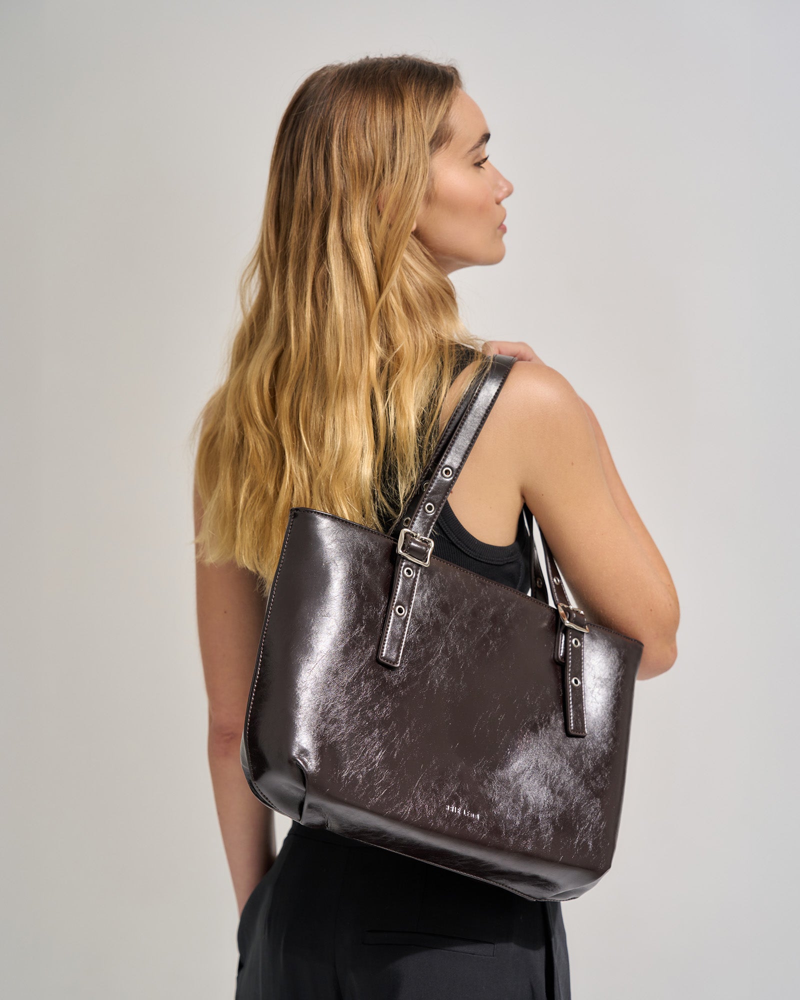 Everyday East-West Tote - Burnt Coffee