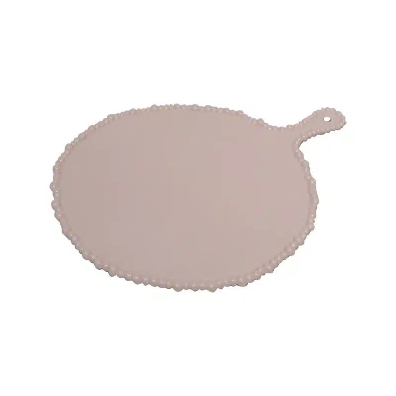 Melamine Pearl Platter Handle  Round - Pink