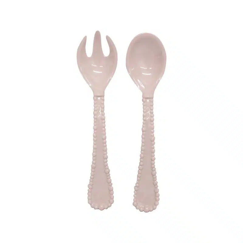 Melamine Pearl Salad Servers - Pink