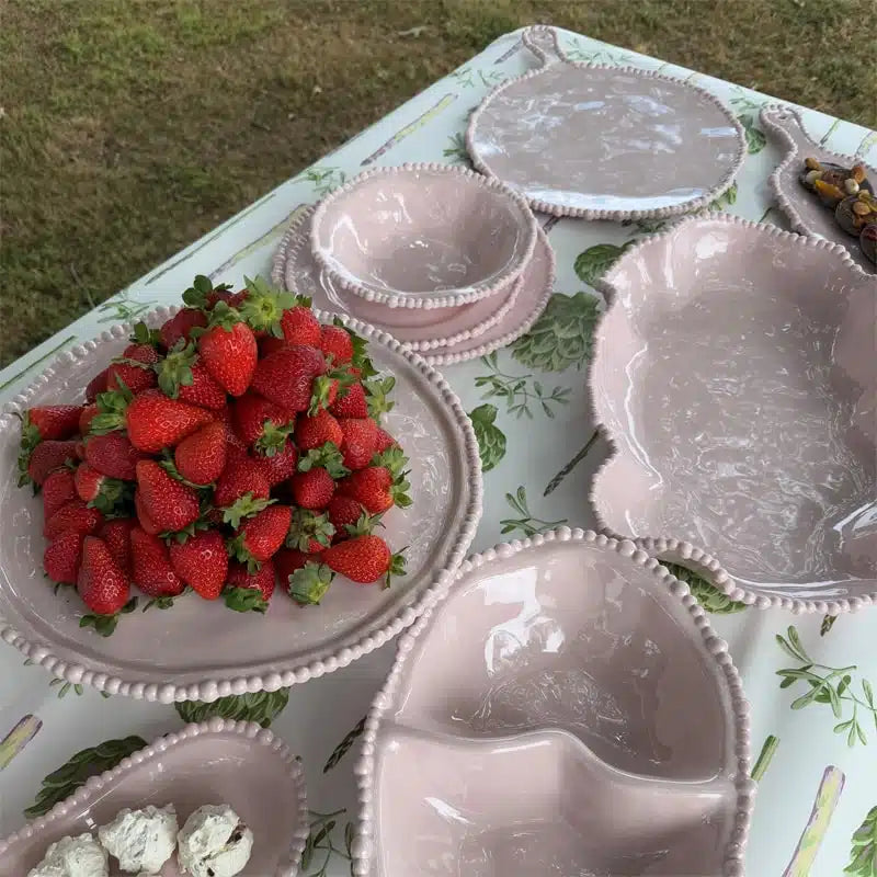 Melamine Pearl Dinner Plate - Pink