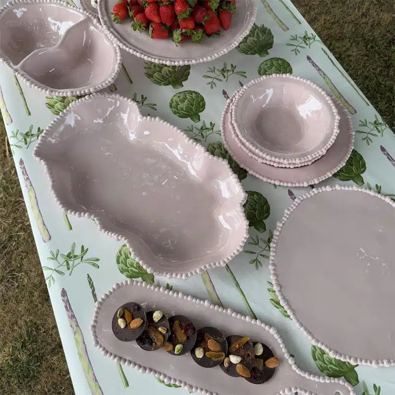 Melamine Pearl Serving Dish - Pink