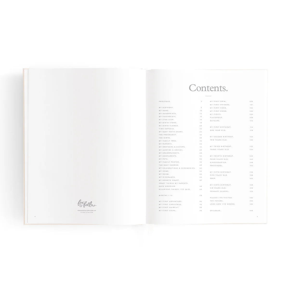 Mini Baby Book - Oatmeal