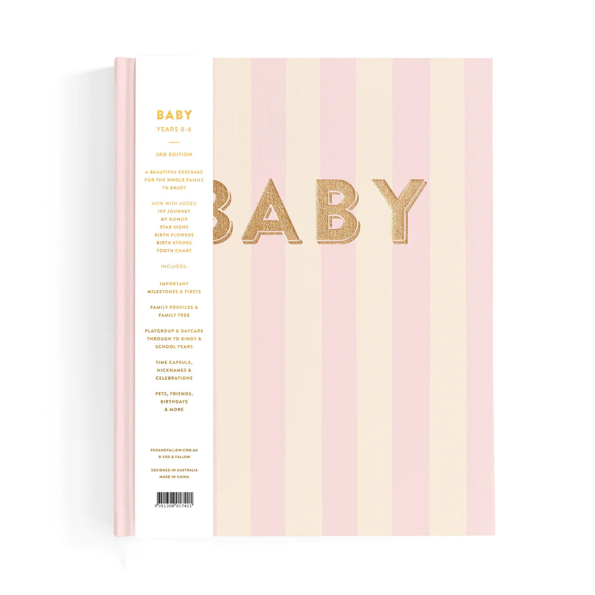 Baby Book Petal Stripe