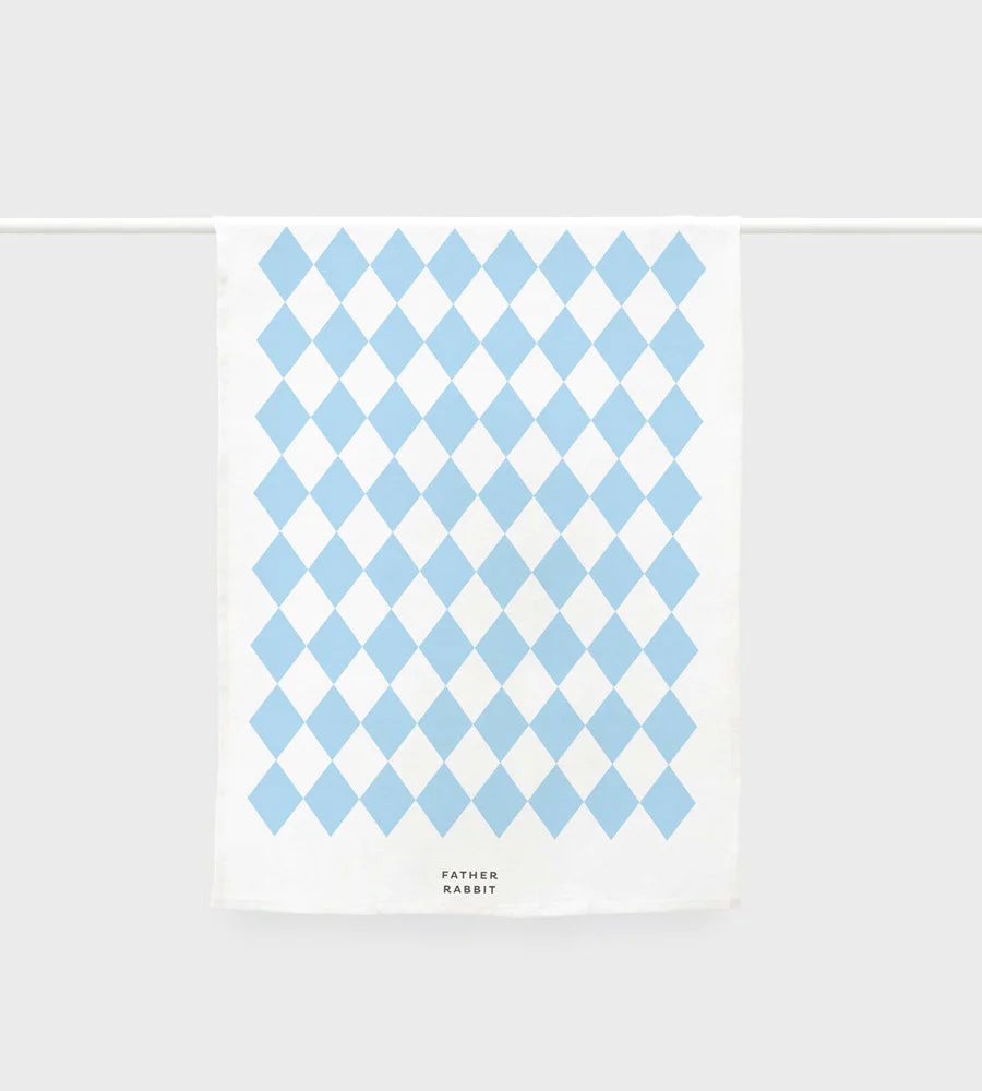 Blue Diamonds - Teatowel