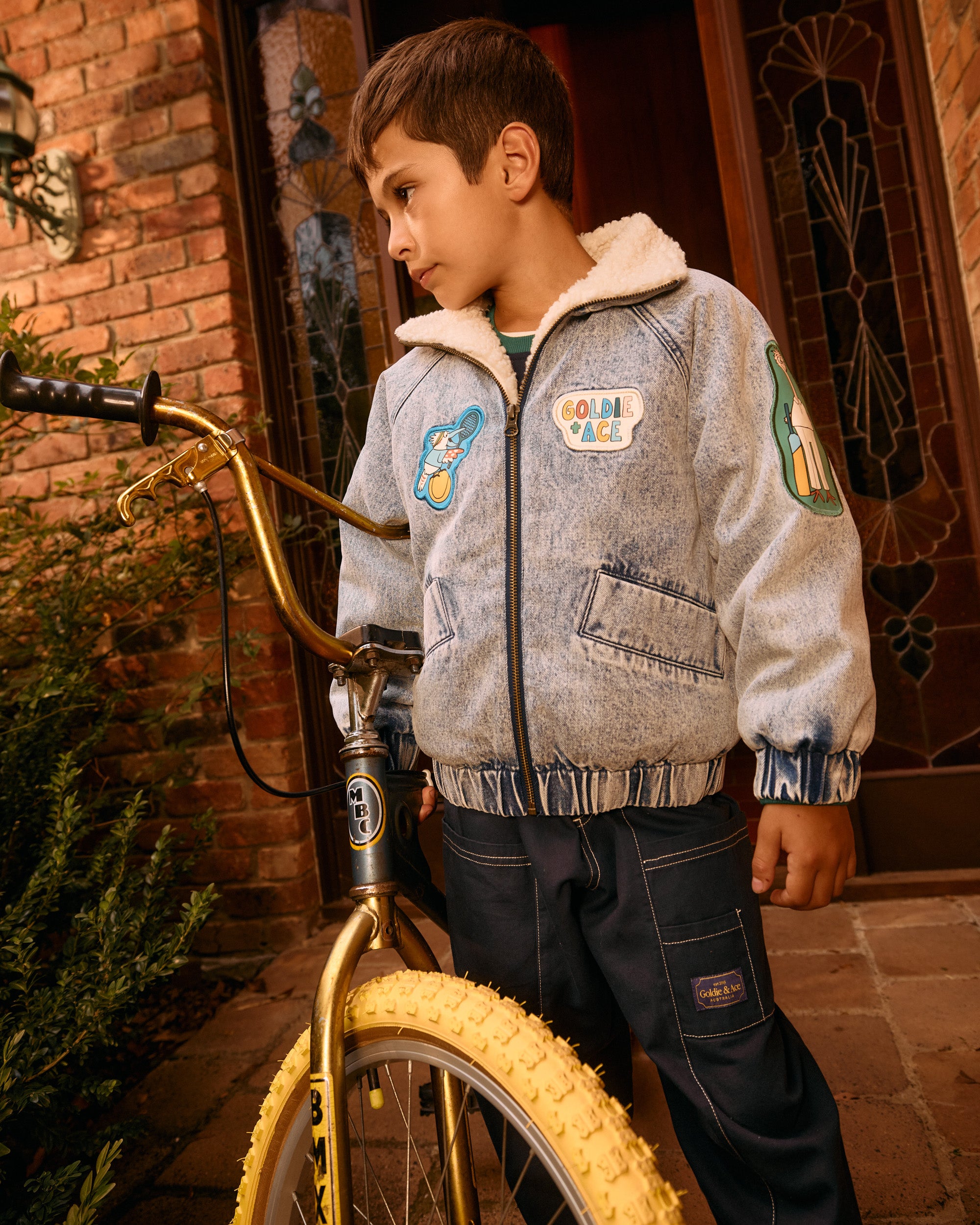 ARI DENIM SHERPA JACKET