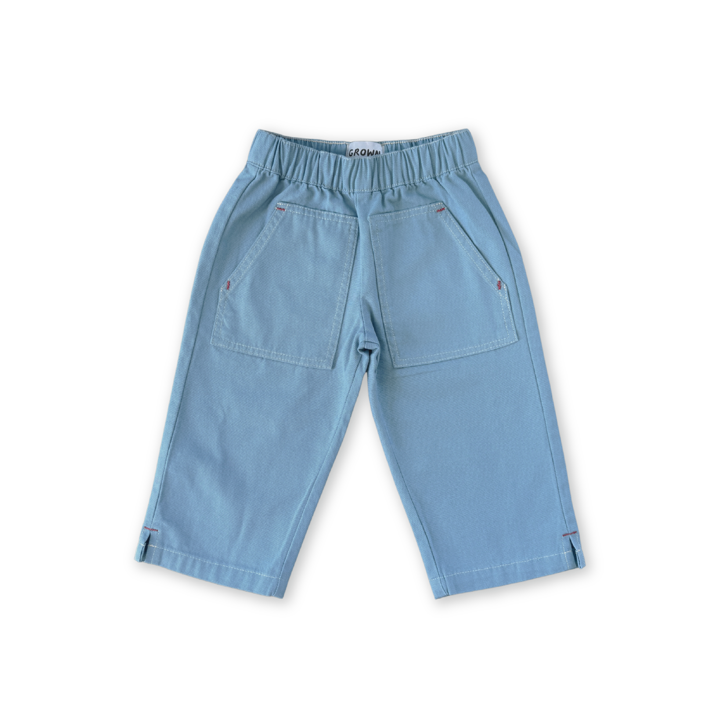 Organic Canvas Utility Pocket Pant - Duck Egg