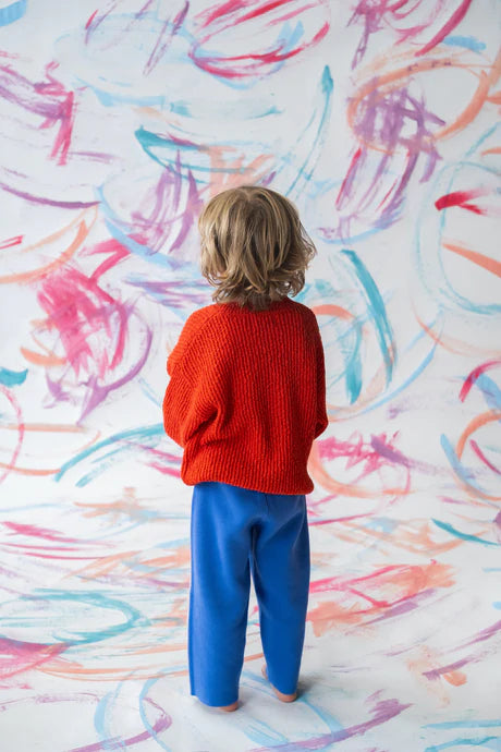 Organic Textured Knit Pull Over - Sauce - Addy & Lou
