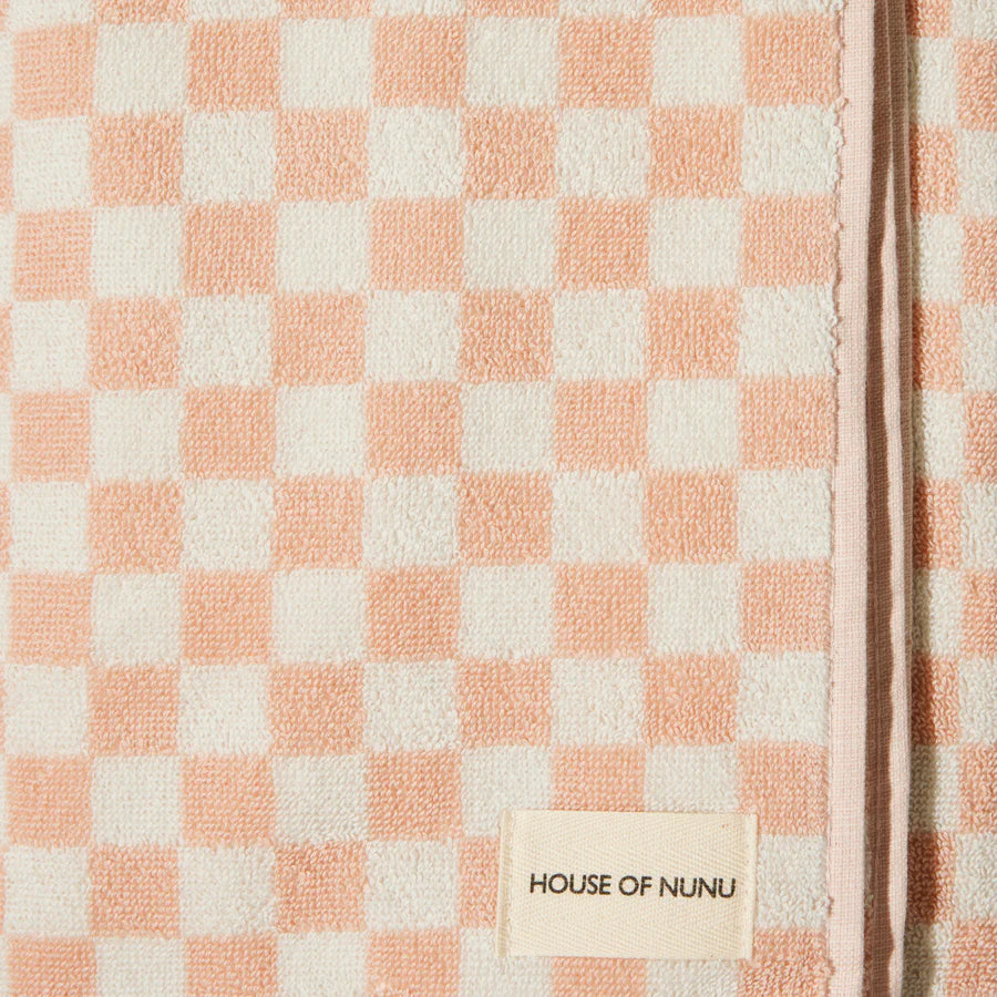 Bath Towel - Pink Check