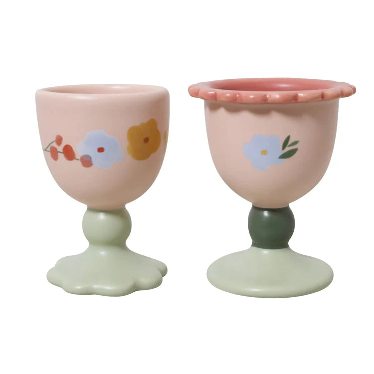 EGG CUPS SET OF 2 - FLOWER MARKET