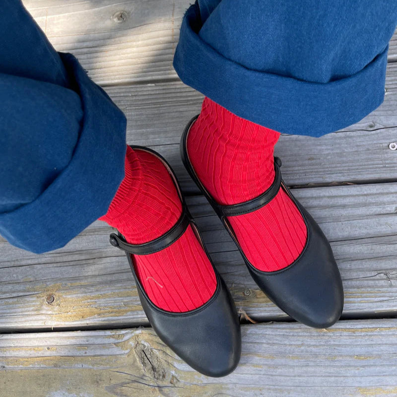 HER SOCKS - Classic Red