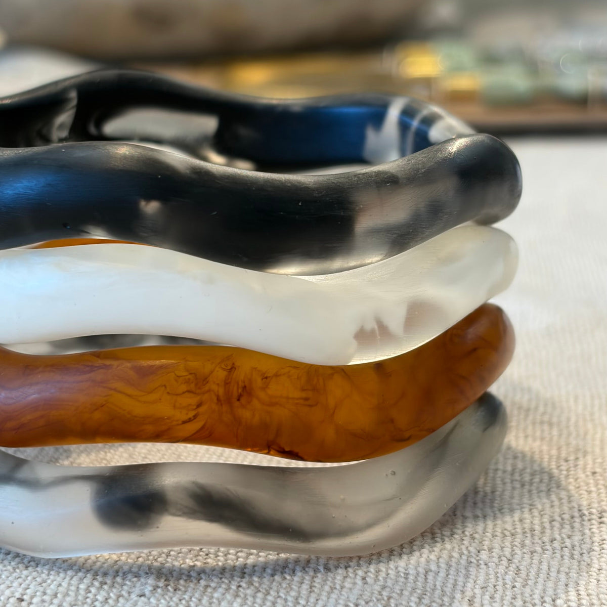Wavy Resin Bangle