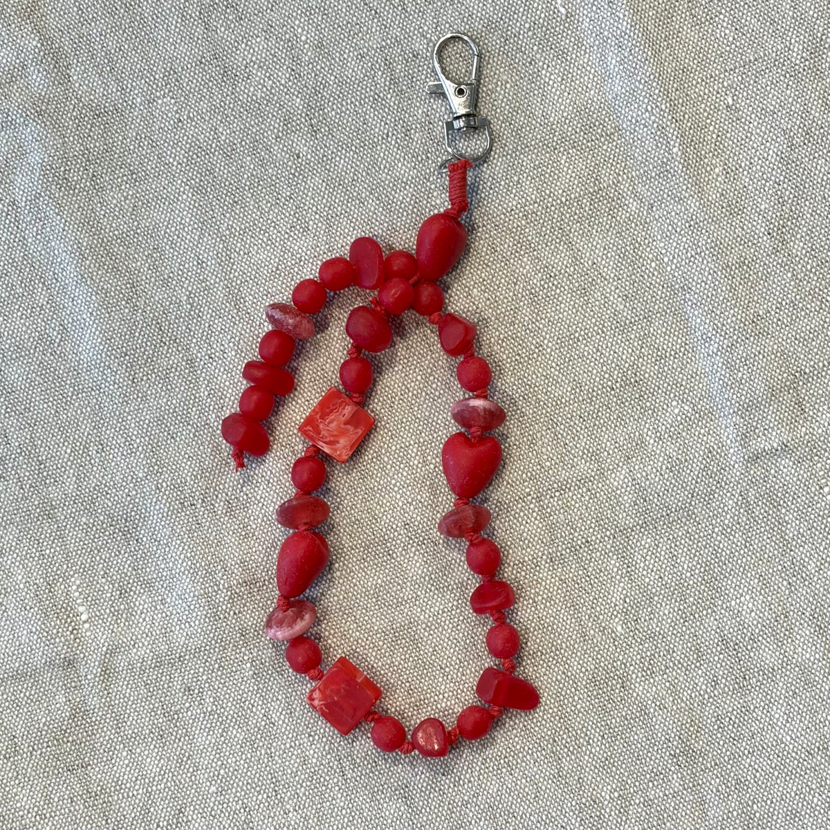 Beaded Resin Keyring
