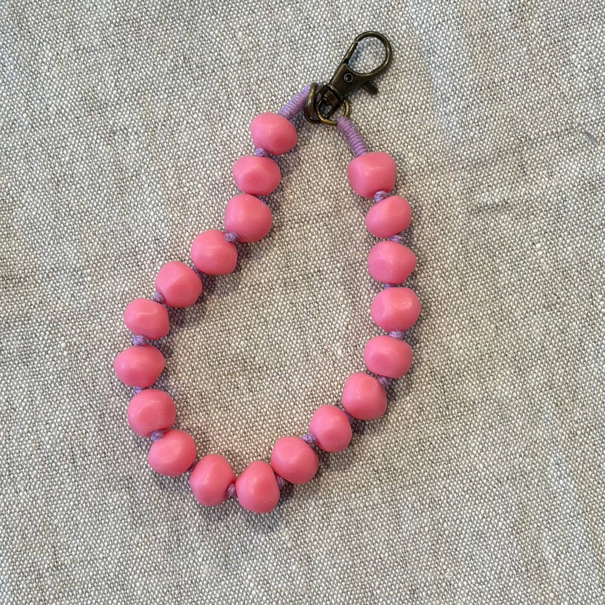 Beaded Resin Keyring