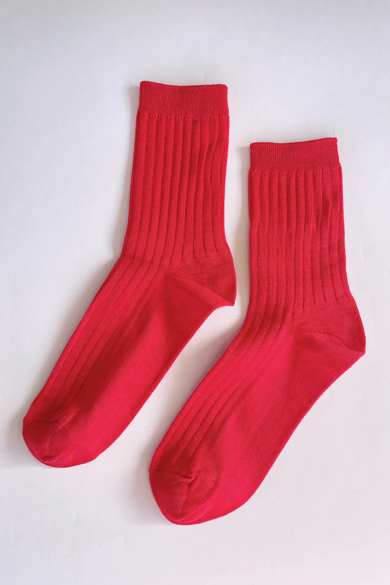 HER SOCKS - Classic Red