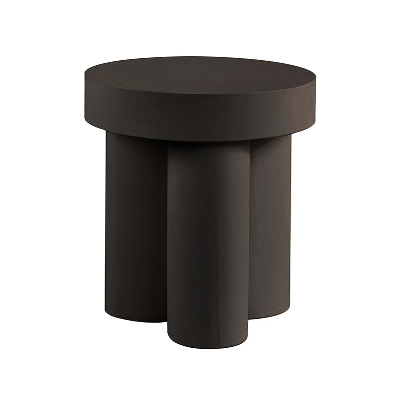 Concrete Tuba Side Table - Black