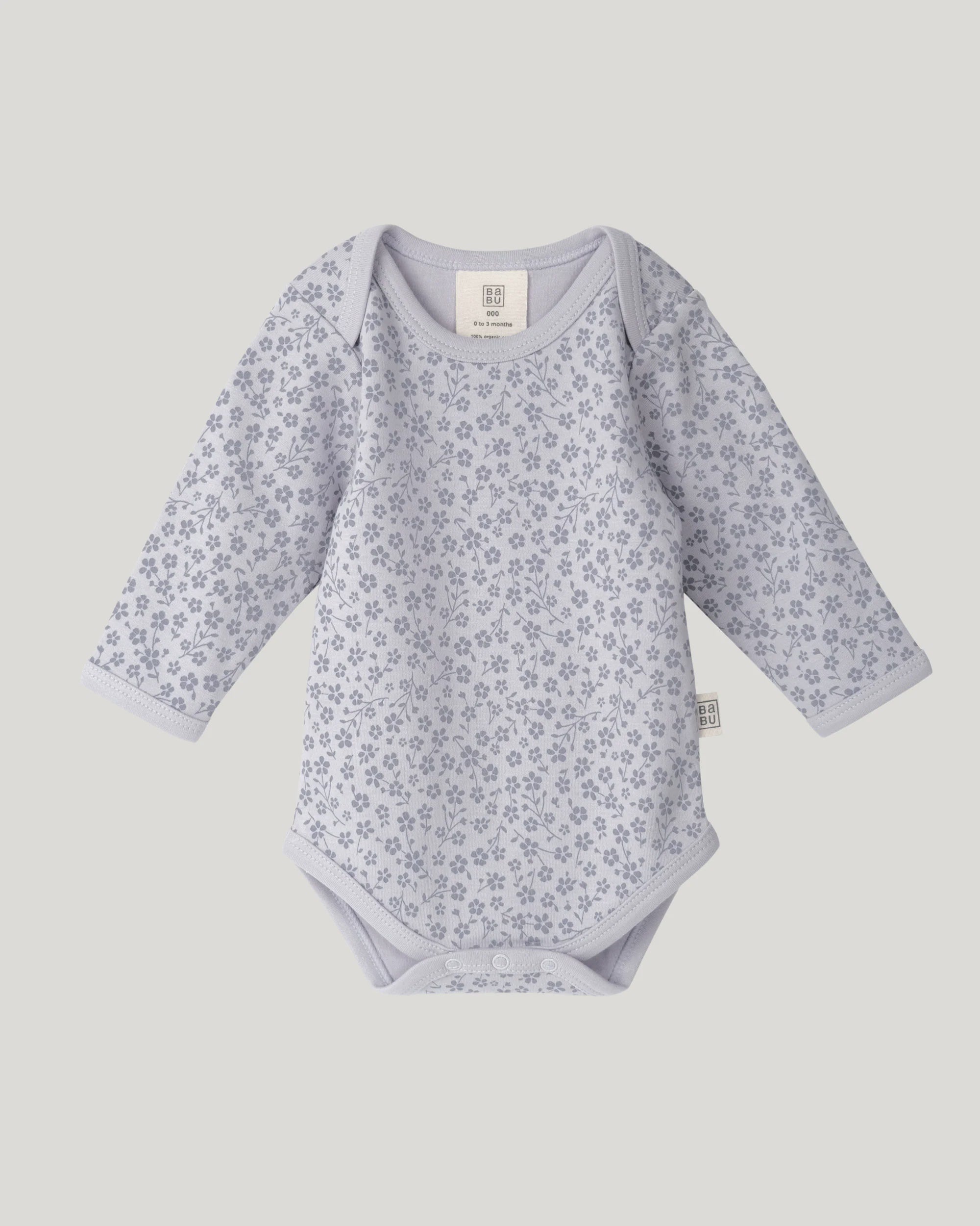 Bodysuit Long Sleeve - Lavender Ditsy Floral