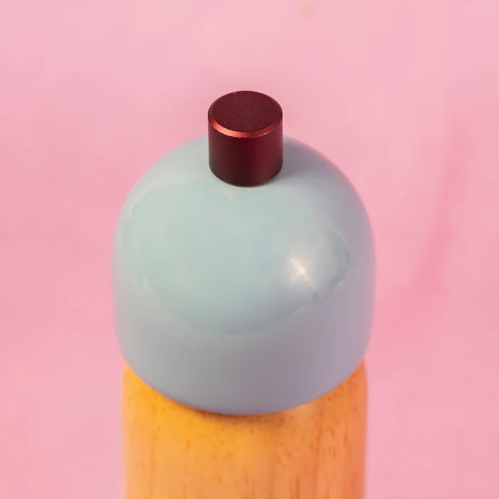 Salt & Pepper Grinder - Sky Blue & Burgundy | Medium