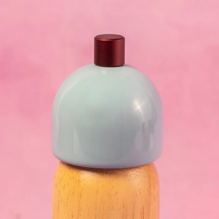Salt & Pepper Grinder - Sky Blue & Burgundy | Medium