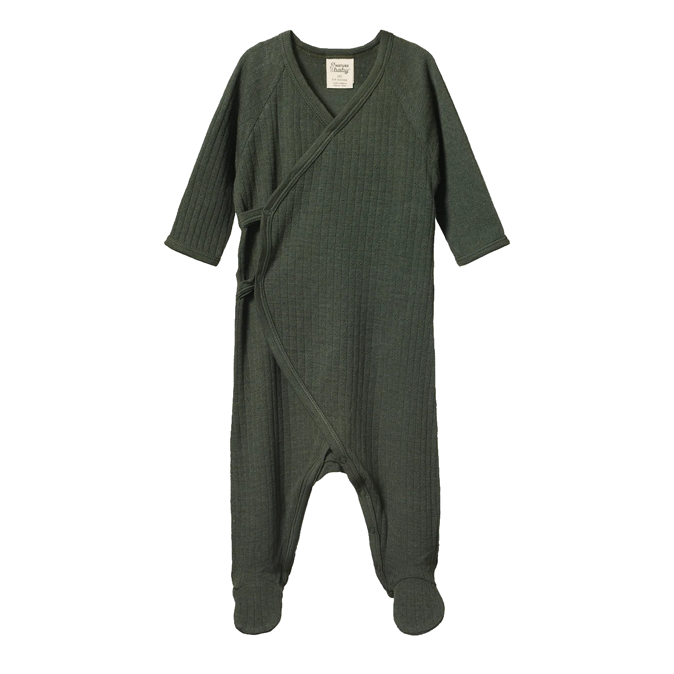 KIMONO STRETCH & GROW POINTELLE - Thyme
