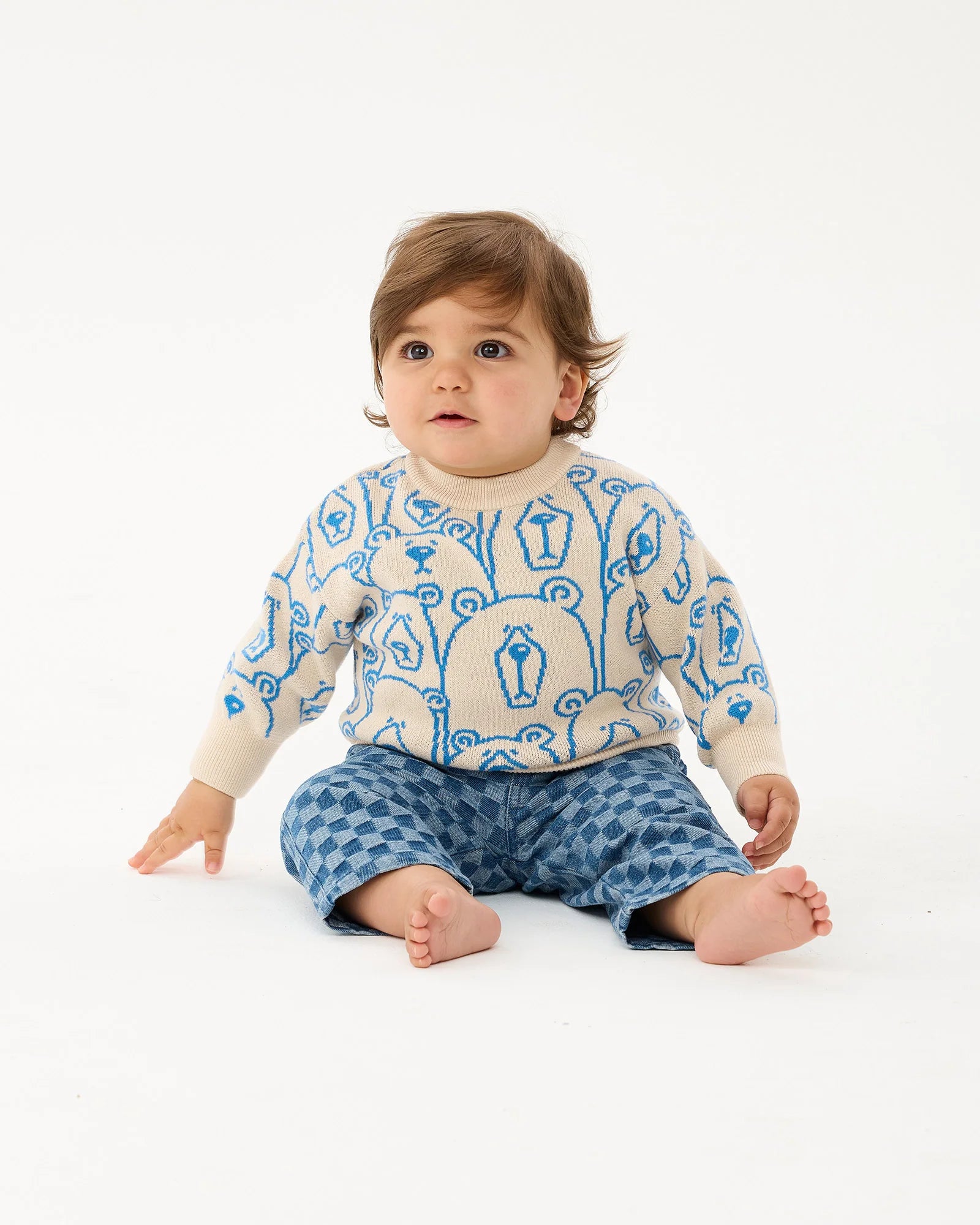 BEARS ON BEARS BABY JOSHUA SWEATER | Oatmeal