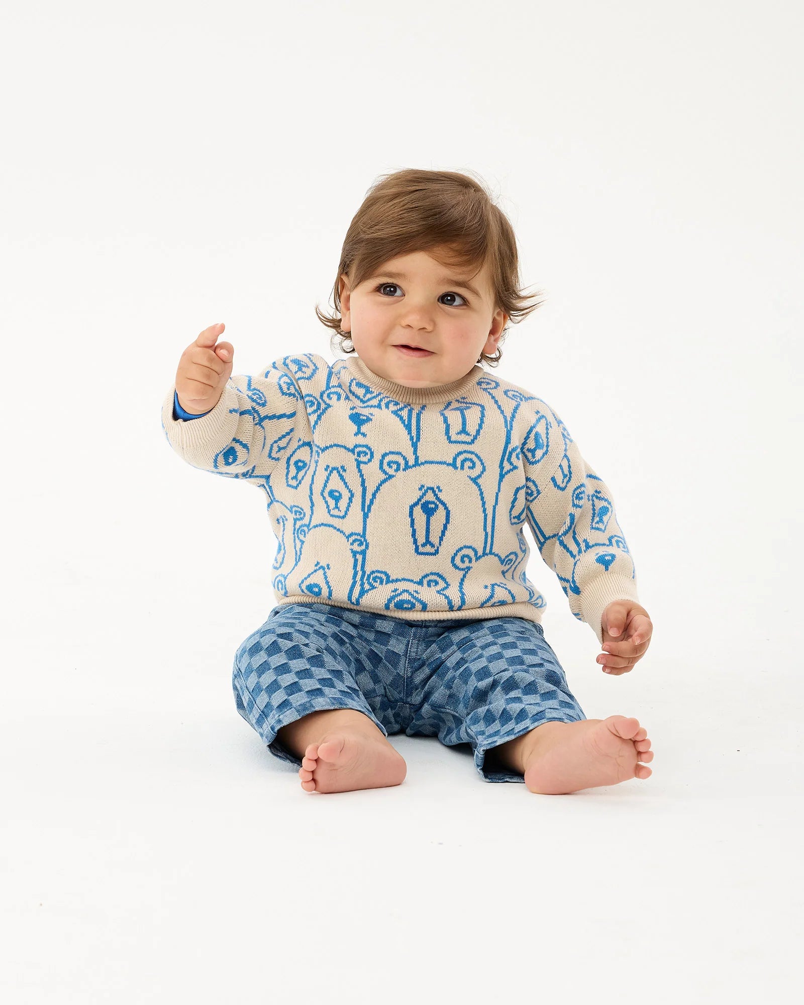 BEARS ON BEARS BABY JOSHUA SWEATER | Oatmeal