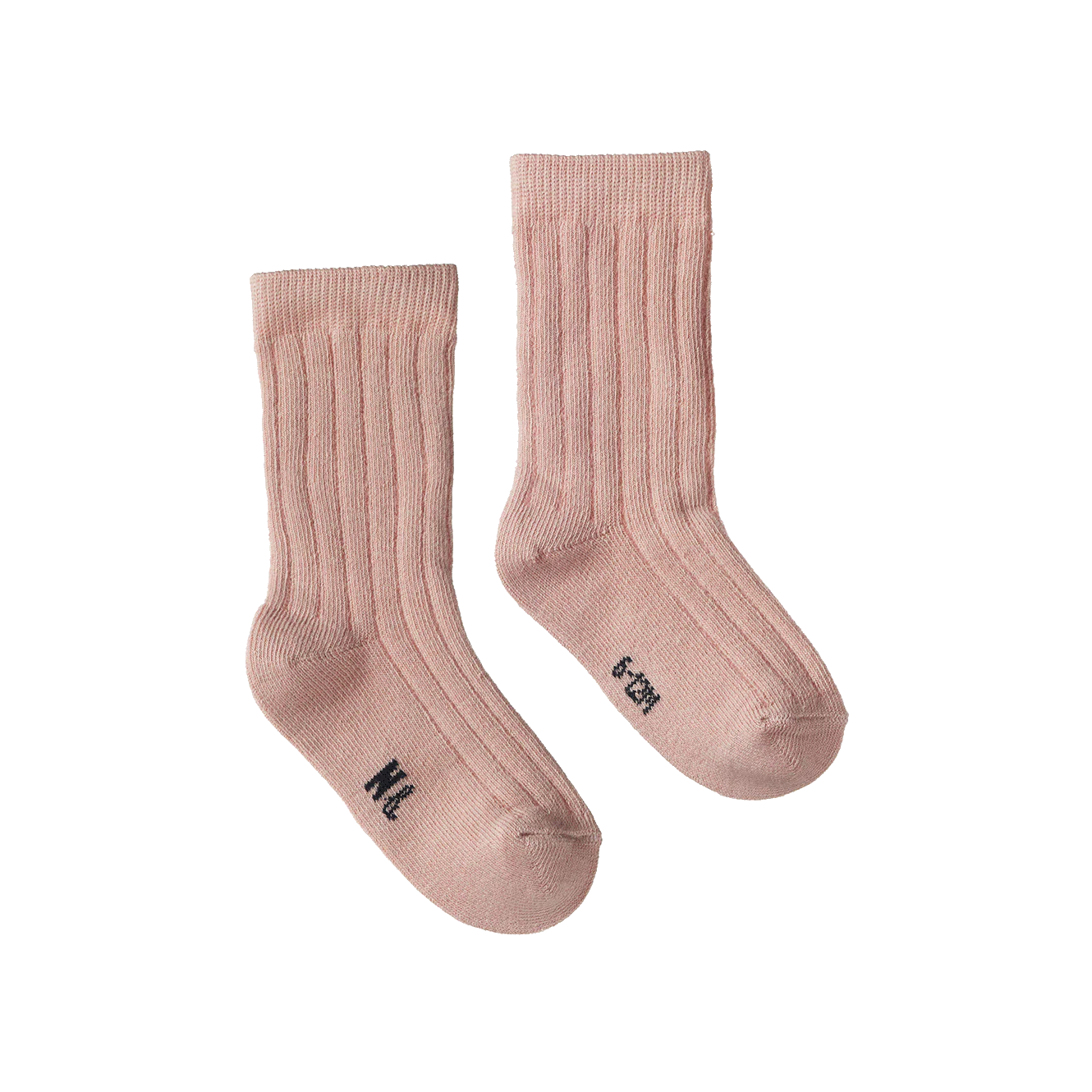ORGANIC COTTON RIB SOCKS - Rose Bud