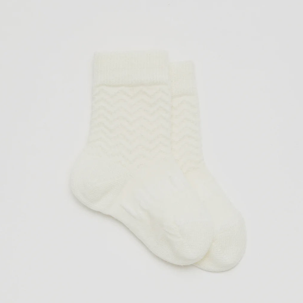 Merino Wool Crew Socks | Pearl