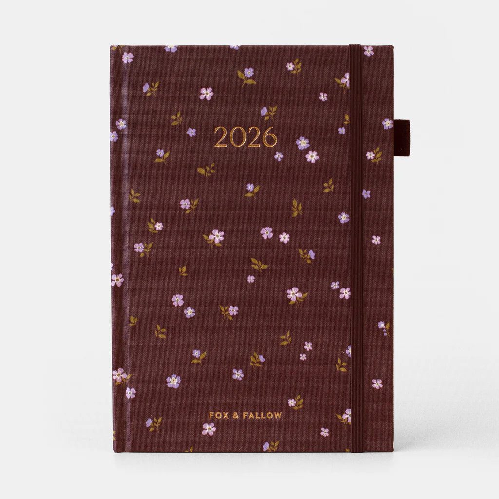 2026 A5 Vertical Planner - Wisteria