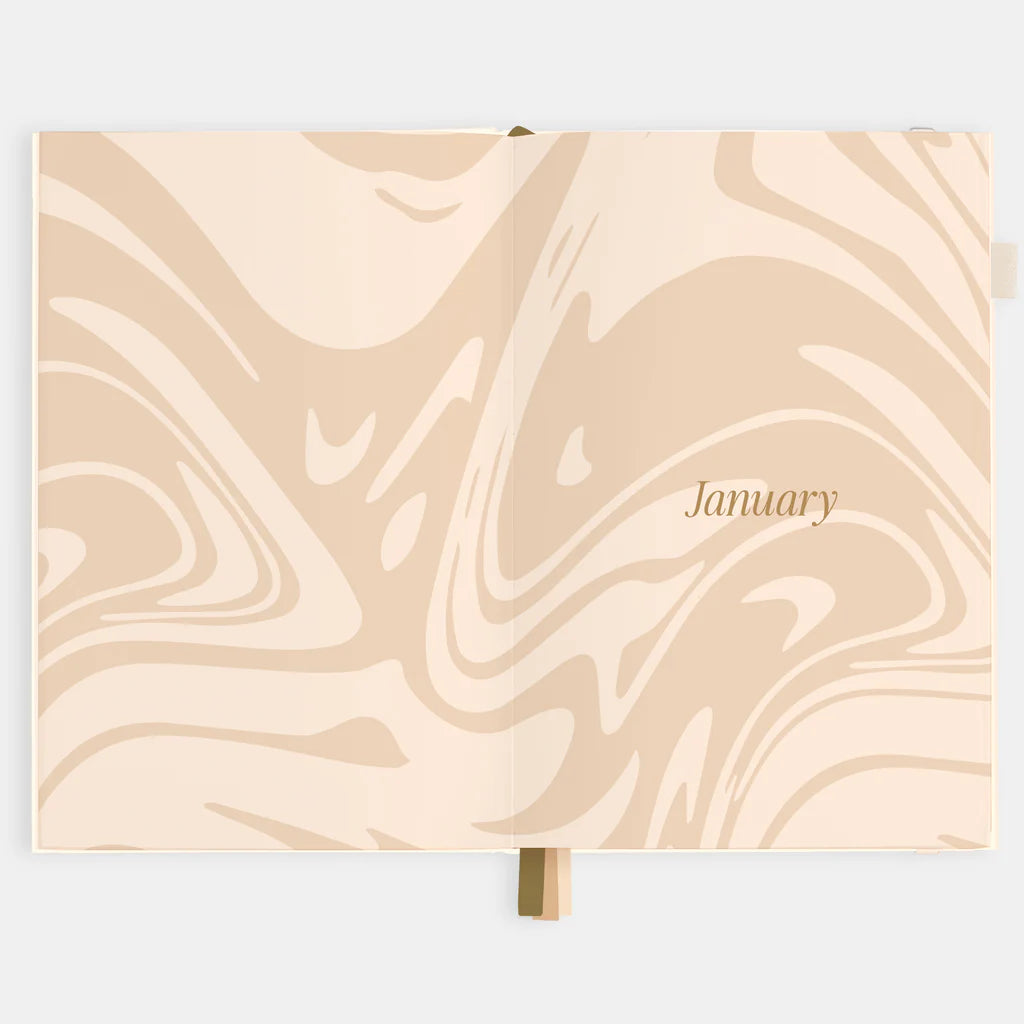 2026 A5 Vertical Planner - Creme
