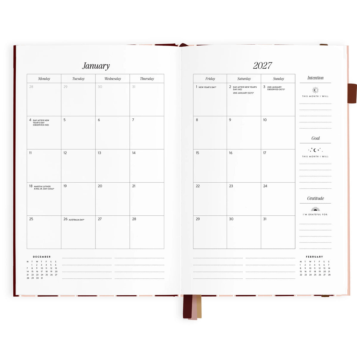 2027 A5 Vertical Planner - Sorrento