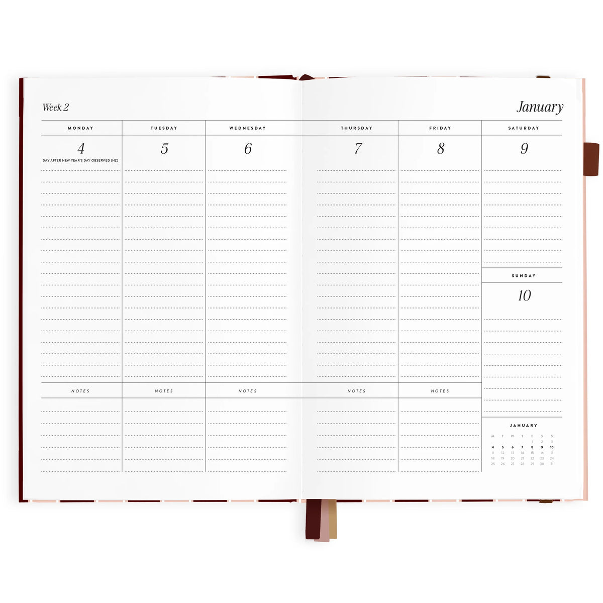 2027 A5 Vertical Planner - Sorrento