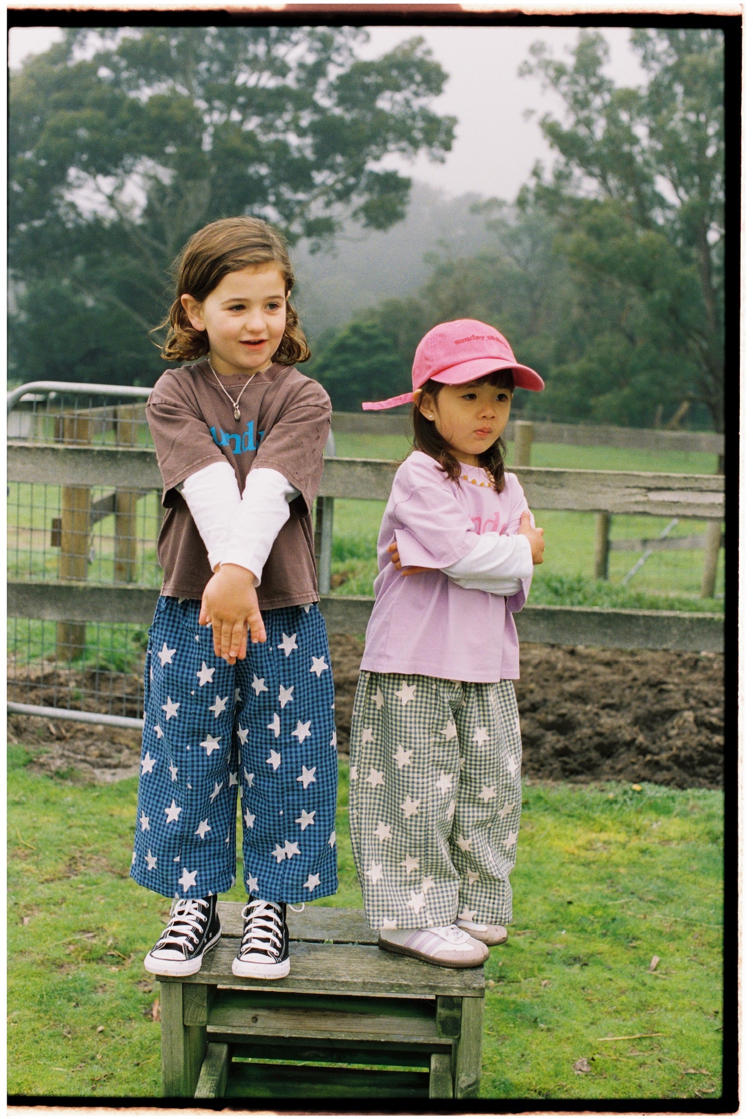 Dusty Star Pants - Yellow Gingham