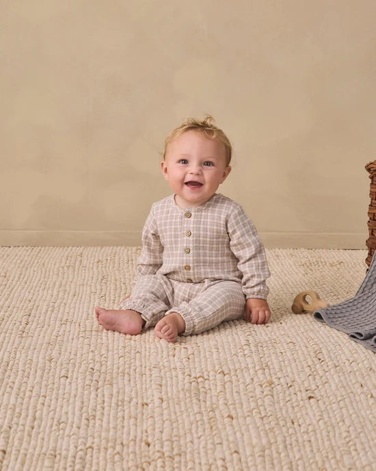 Woven Jumpsuit Blue Gingham