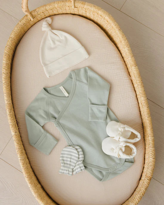 Side Snap Bodysuit || Sage