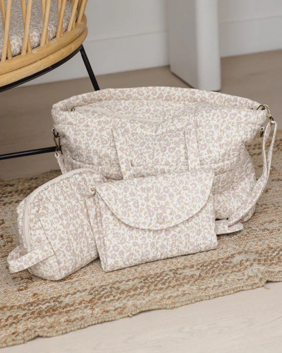 Diaper Bag + Changing Mat || Wildflower Woven - Addy & Lou