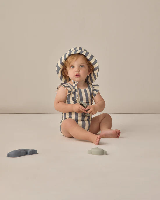 Bucket Hat || Retro Stripe Ocean