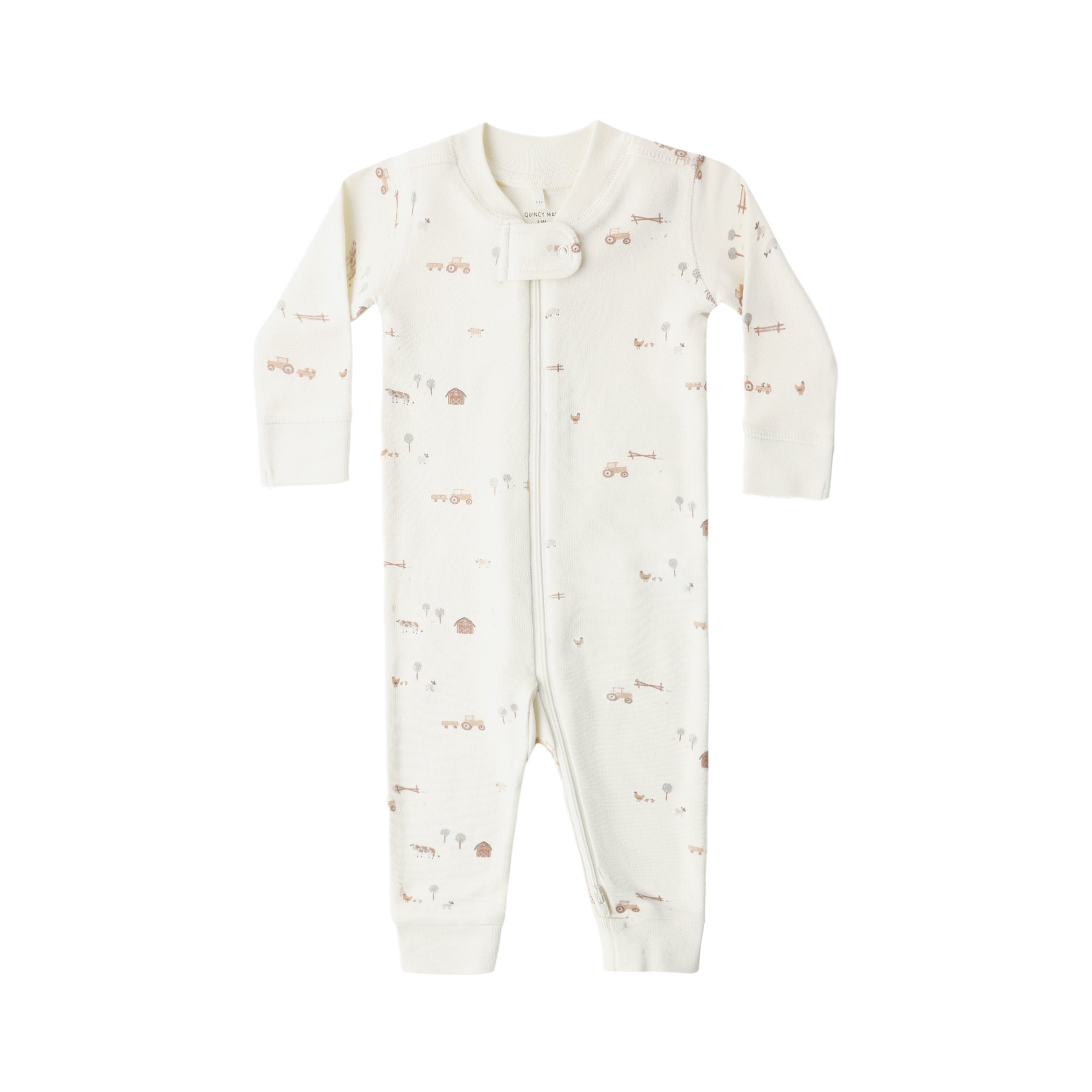Zip Longsleeve Sleeper || Farm - Addy & Lou