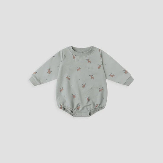 CREWNECK BUBBLE ROMPER || MOOSE