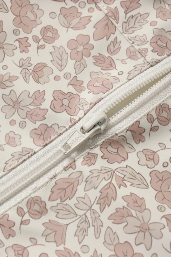 Rain Coat Pink Blossom & Ivory