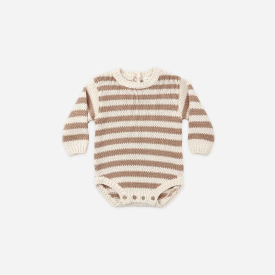 Rex Romper Almond Stripe