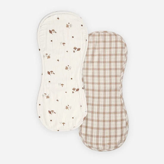 Burp Cloth, 2 Pack Woodland, Rustic Plaid