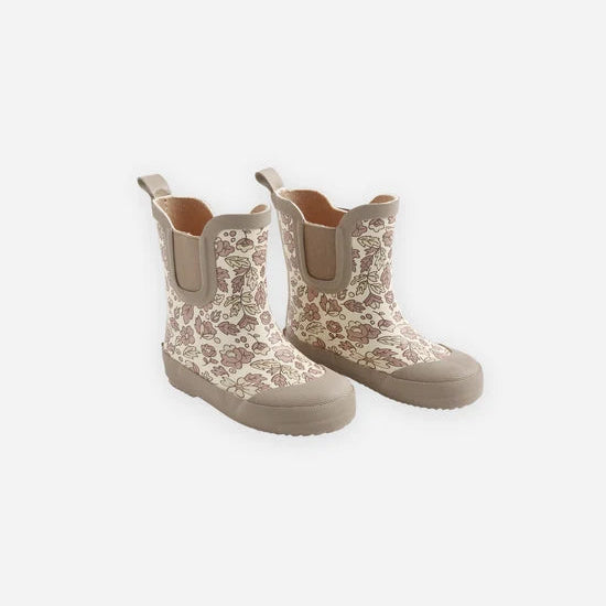 Rain Boots Pink Blossom & Ivory