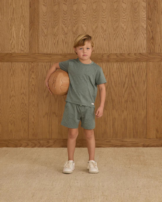OCEANSIDE TECH SHORT || HEATHERED GREEN