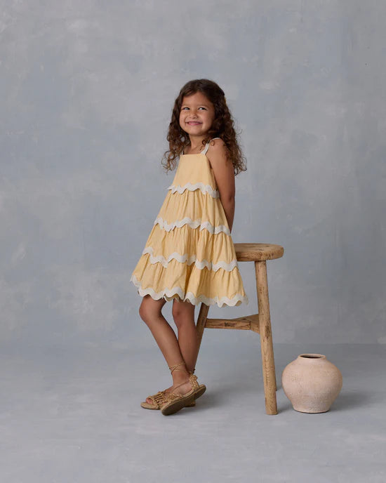 Ric Rac Dress - Yellow