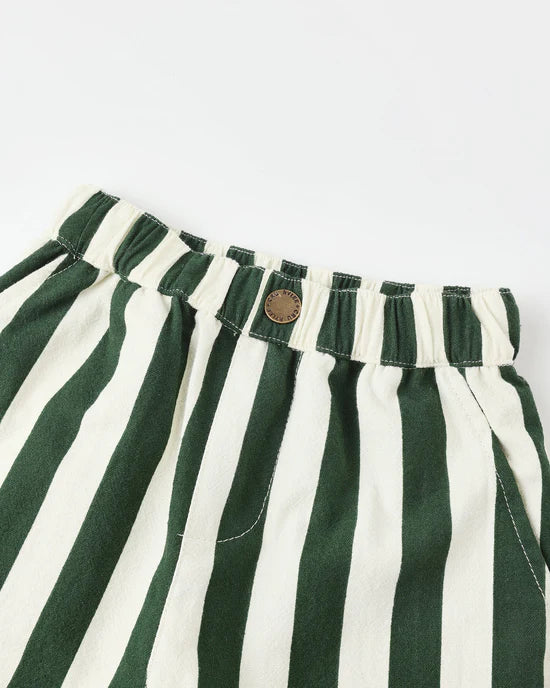 BAGGY PANT || GREEN STRIPE