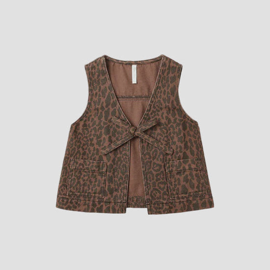 UTILITY VEST || LEOPARD - BROWN
