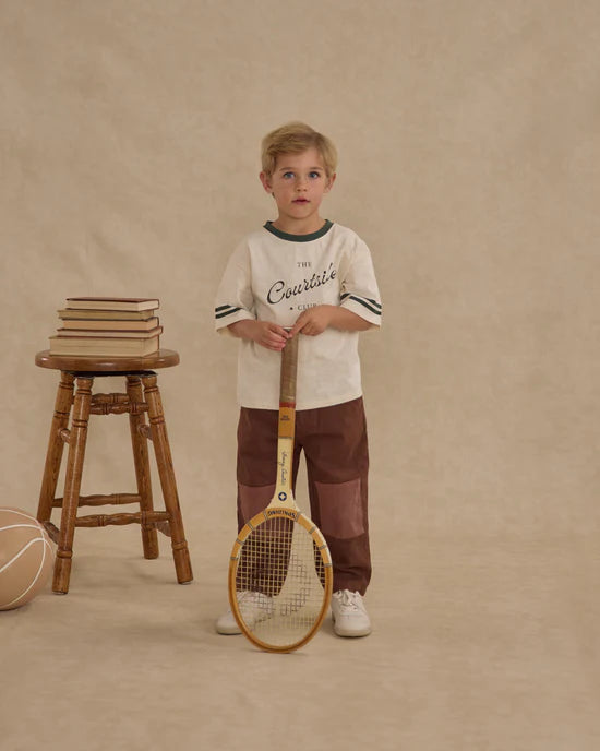 VARSITY TEE || COURTSIDE CLUB - NATURAL