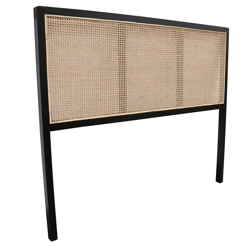 Unison Rattan Headboard - Black Rattan