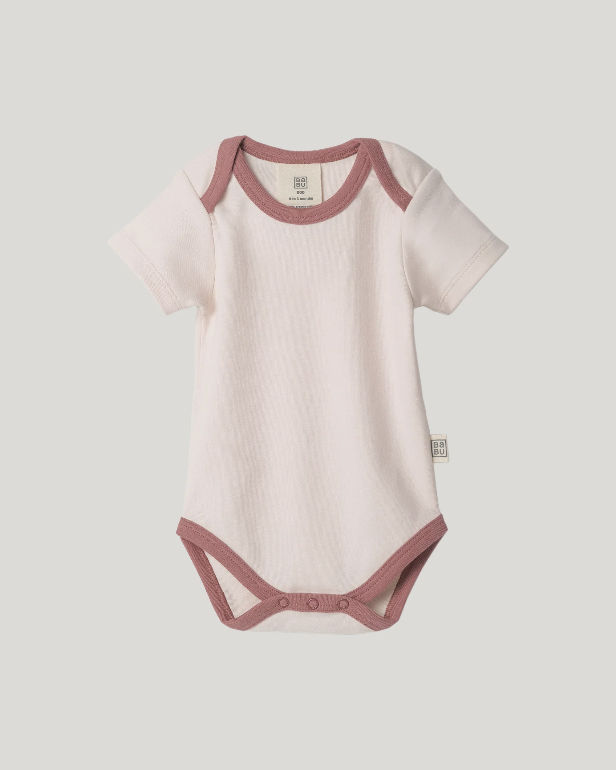 Bodysuit Short Sleeve - Petal Contrast